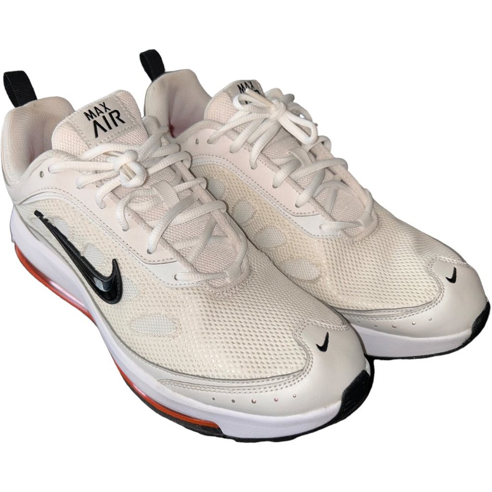 Nike Men's Max Air Size 11.5 US Cream Off-White Orange Gently Worn Condition
